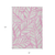 8' X 10' Pink And Beige Floral Washable Indoor Outdoor Area Rug