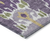 8' X 10' Purple Lavender And Gold Ikat Washable Indoor Outdoor Area Rug