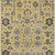 9' X 12' Yellow Gray And Charcoal Oriental Washable Indoor Outdoor Area Rug