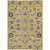 9' X 12' Yellow Gray And Charcoal Oriental Washable Indoor Outdoor Area Rug