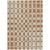 8' X 10' Terra Cotta And Beige Geometric Washable Indoor Outdoor Area Rug