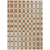 8' X 10' Terra Cotta And Beige Geometric Washable Indoor Outdoor Area Rug