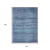 10' X 14' Denim Blue And Sky Blue Abstract Washable Indoor Outdoor Area Rug