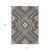 8' X 10' Gray Charcoal And Pink Tribal Washable Indoor Outdoor Area Rug