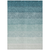 8' X 10' Teal Blue And Ivory Ombre Washable Indoor Outdoor Area Rug