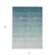 8' X 10' Teal Blue And Ivory Ombre Washable Indoor Outdoor Area Rug