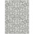 9' X 12' Graphite Gray And Silver Geometric Washable Indoor Outdoor Area Rug