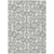 9' X 12' Graphite Gray And Silver Geometric Washable Indoor Outdoor Area Rug