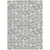 9' X 12' Graphite Gray And Silver Geometric Washable Indoor Outdoor Area Rug