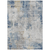 8' X 10' Denim Blue And Sky Blue Abstract Washable Indoor Outdoor Area Rug