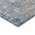 8' X 10' Denim Blue And Sky Blue Abstract Washable Indoor Outdoor Area Rug