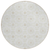 8' Ivory Beige And Taupe Round Floral Medallion Washable Indoor Outdoor Area Rug