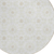 8' Ivory Beige And Taupe Round Floral Medallion Washable Indoor Outdoor Area Rug