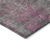 8' Blush Gray And Mauve Round Abstract Washable Indoor Outdoor Area Rug