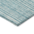 10' X 14' Teal Blue And Ivory Striped Washable Indoor Outdoor Area Rug