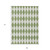 9' X 12' Green And Ivory Geometric Washable Indoor Outdoor Area Rug