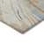 9' X 12' Beige Teal Blue And Ivory Abstract Washable Indoor Outdoor Area Rug