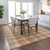 10' X 14' Orange Gray And Beige Plaid Washable Indoor Outdoor Area Rug