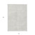 10' X 14' Ivory Washable Indoor Outdoor Area Rug