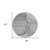 8' Gray Silver And Charcoal Round Floral Washable Indoor Outdoor Area Rug