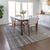 8' X 10' Gray And Silver Striped Washable Indoor Outdoor Area Rug