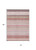 10' X 14' Pink Blush And Burgundy Striped Washable Indoor Outdoor Area Rug