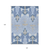 10' X 14' Sky Blue Denim Blue And Ivory Ikat Washable Indoor Outdoor Area Rug