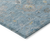 8' X 10' Teal Blue And Aqua Floral Washable Indoor Outdoor Area Rug