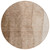 8' Brown And Beige Round Ombre Washable Indoor Outdoor Area Rug