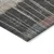 10' X 14' Mauve Blue And Gold Striped Washable Indoor Outdoor Area Rug