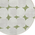 8' Green And Beige Round Abstract Washable Indoor Outdoor Area Rug
