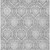 10' X 14' Gray And Silver Medallion Washable Indoor Outdoor Area Rug