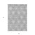 10' X 14' Gray And Silver Medallion Washable Indoor Outdoor Area Rug