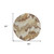 8' Brown And Beige Round Abstract Washable Indoor Outdoor Area Rug - Brown, Beige