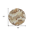 8' Brown And Beige Round Abstract Washable Indoor Outdoor Area Rug
