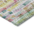 10' X 14' Green Ivory And Purple Striped Washable Indoor Outdoor Area Rug