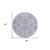 8' Lavender Purple And Gray Round Floral Washable Indoor Outdoor Area Rug