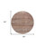 8' Coral And Black Round Striped Washable Indoor Outdoor Area Rug