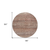 8' Coral And Black Round Striped Washable Indoor Outdoor Area Rug