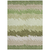 8' X 10' Beige And Olive Green Striped Washable Indoor Outdoor Area Rug