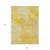 9' X 12' Gold And Yellow Nautical Washable Indoor Outdoor Area Rug