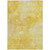 9' X 12' Gold And Yellow Nautical Washable Indoor Outdoor Area Rug
