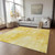 9' X 12' Gold And Yellow Nautical Washable Indoor Outdoor Area Rug