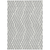 8' X 10' Gray And Ivory Geometric Washable Indoor Outdoor Area Rug