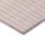 9' X 12' Pink And Silver Striped Washable Indoor Outdoor Area Rug