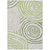 8' X 10' Artichoke Green And Fern Green Abstract Washable Indoor Outdoor Area Rug