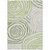 8' X 10' Artichoke Green And Fern Green Abstract Washable Indoor Outdoor Area Rug