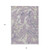 8' X 10' Lavender And Ivory Abstract Washable Indoor Outdoor Area Rug Transitional Style - Lavender, Ivory Color