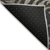 10' X 14' Black Taupe And Gold Floral Washable Indoor Outdoor Area Rug
