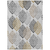 9' X 12' Silver Gray And Gold Floral Washable Indoor Outdoor Area Rug
